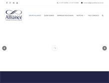 Tablet Screenshot of grupoalliance.com.br